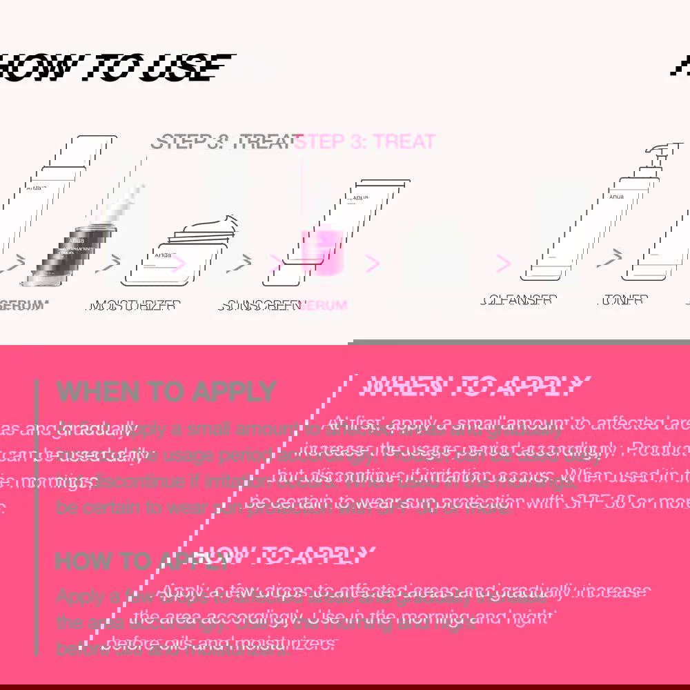 Pinky Cosmetics - Anua 10% Niacinamide+ 4% Tranexamic Acid Serum, Ceramide, Hyaluronic Acid, Vitamin B12 natural color, for Sensitive skin, Korean Glass Skin, Fragrance -  - #key_feature# - #target_keyword#