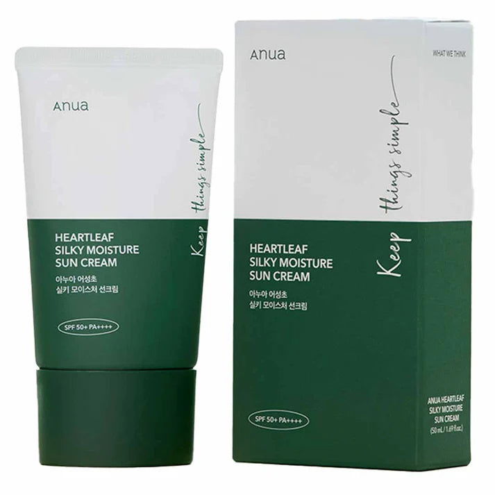 Anua Heartleaf Silky Moisture Sunscreen 50ml - Pinky Cosmetics