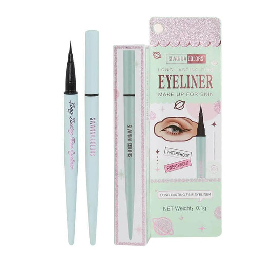 Sivanna Colors Lasting Fine Eyeliner Black 0.8G - - Pinky Cosmetics -- United Arab Emirates -- Pinky Cosmetics