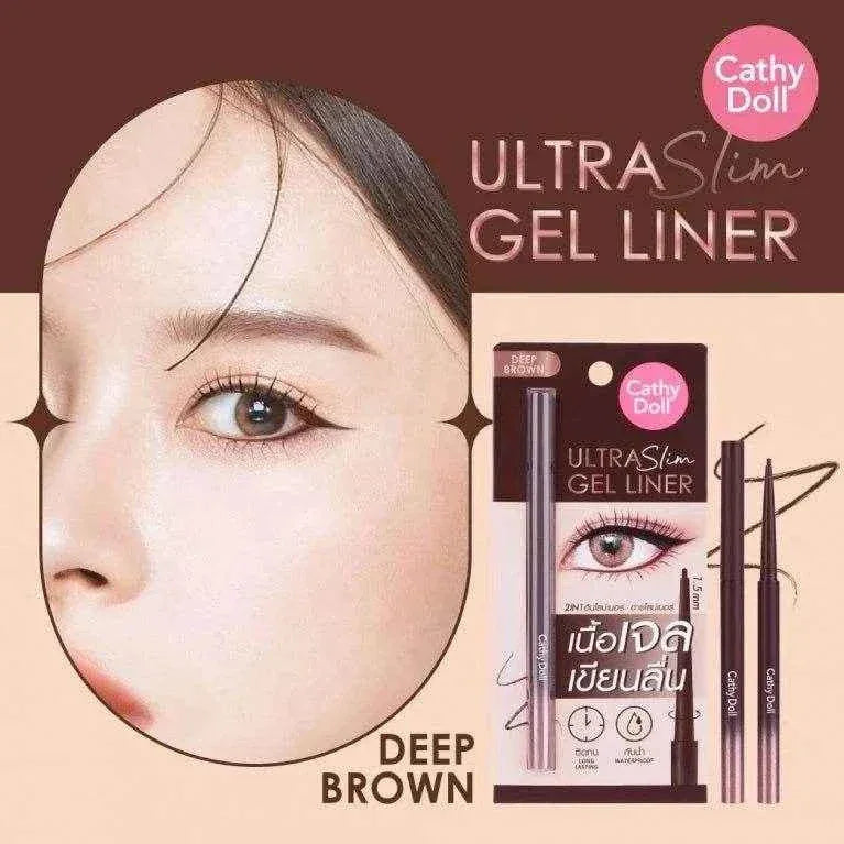CATHY DOLL ULTRA SLIM GEL LINER 1.5mm 0.07g. Eye 1.5mm Liquid Eyeliner - - Pinky Cosmetics -- United Arab Emirates -- Pinky Cosmetics