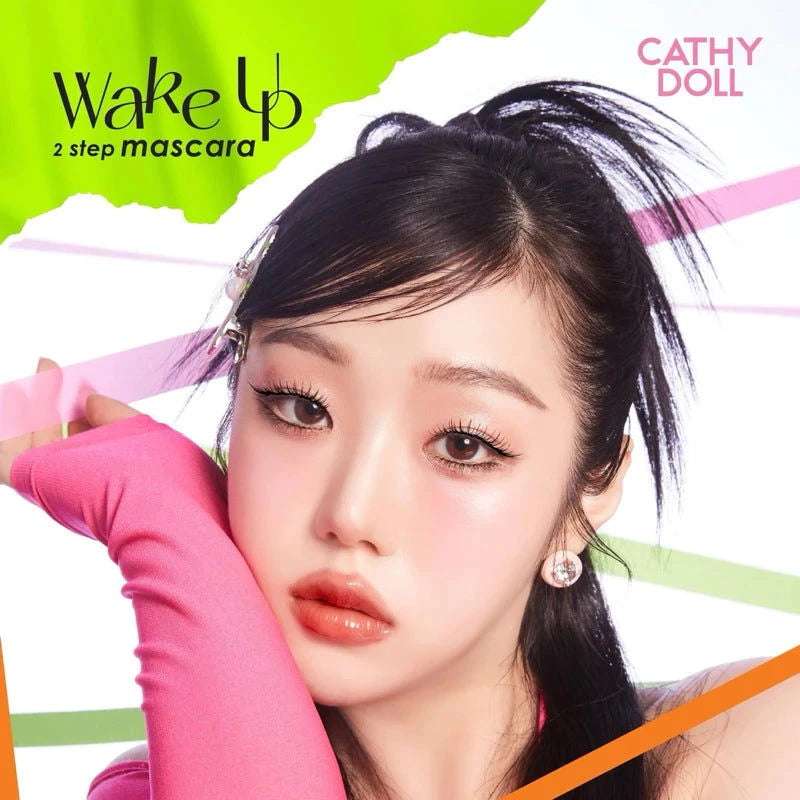 Cathy Doll Wake Up 2 Step Mascara 5.5g Lasting Waterproof Sweatproof - Pinky Cosmetics