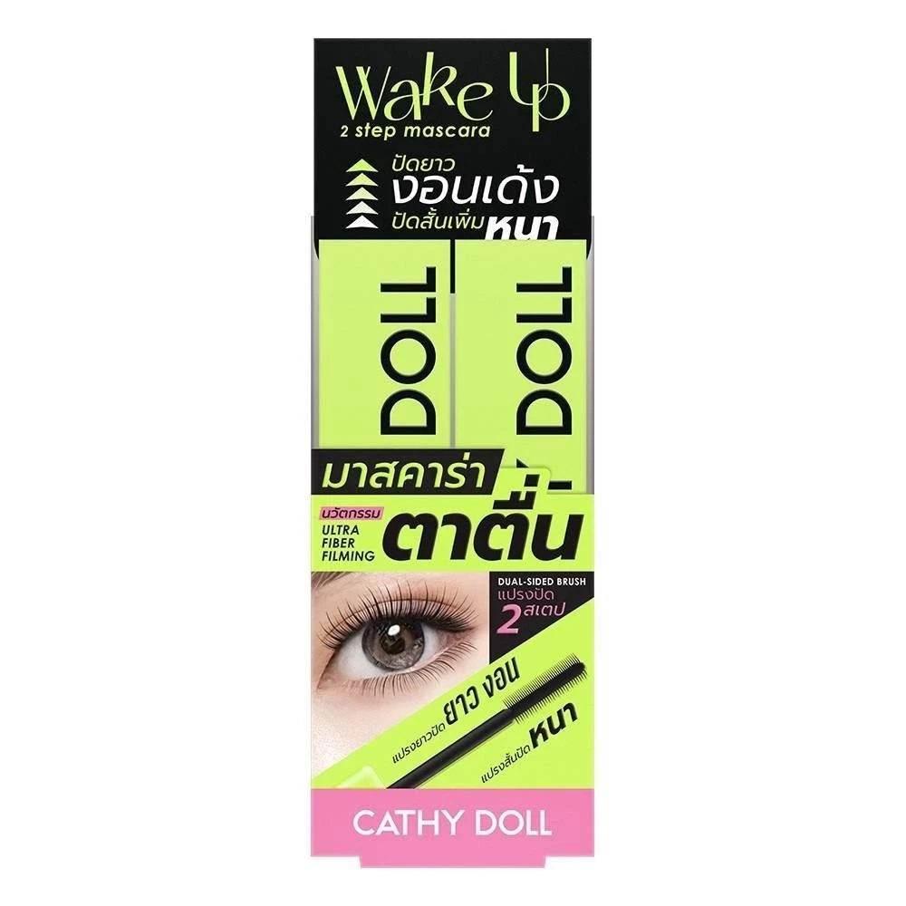 Cathy Doll Wake Up 2 Step Mascara 5.5g Lasting Waterproof Sweatproof - - Pinky Cosmetics -- United Arab Emirates -- Pinky Cosmetics