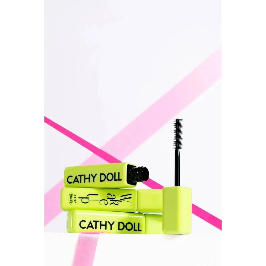Cathy Doll Wake Up 2 Step Mascara 5.5g Lasting Waterproof Sweatproof - Pinky Cosmetics