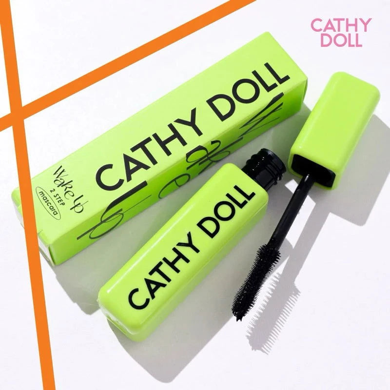 Cathy Doll Wake Up 2 Step Mascara 5.5g Lasting Waterproof Sweatproof - Pinky Cosmetics