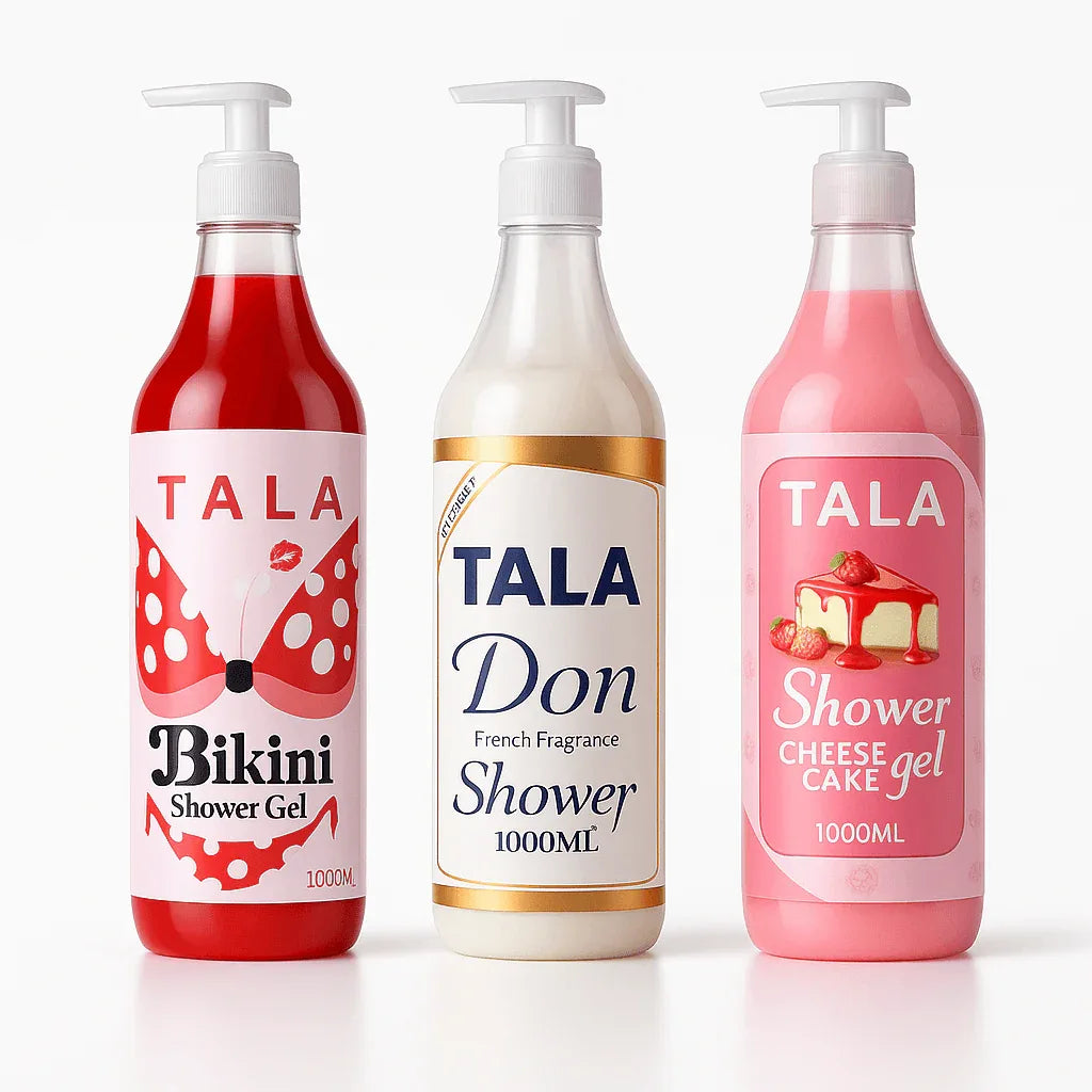 TALA Shower Gel 5-Scent Collection (1000ml) - Shower Gel - TALA -- United Arab Emirates -- Pinky Cosmetics