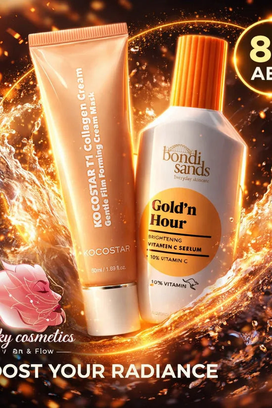 BS Vitamin C Serum & Kocostar Collagen Mask Bundle - offer set - Pinky Cosmetics -- United Arab Emirates -- Pinky Cosmetics