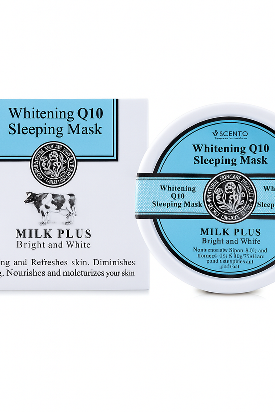 Milk Plus Whitening Q10 Sleeping Mask – Scentio - Pinky Cosmetics