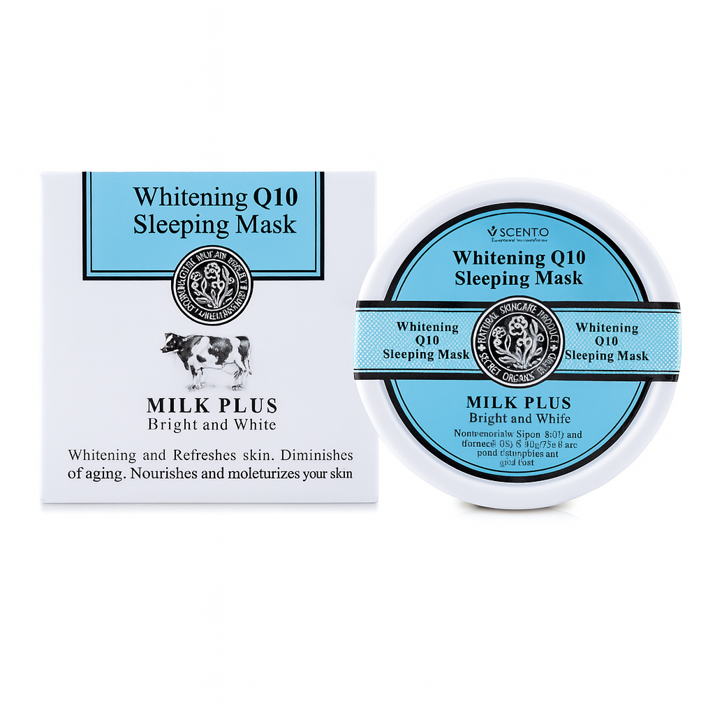 Milk Plus Whitening Q10 Sleeping Mask – Scentio - Pinky Cosmetics