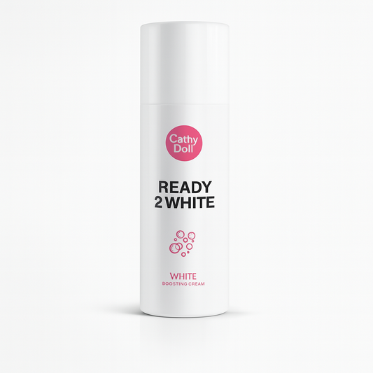 Cathy Doll Ready 2 White cream bottle on a white background