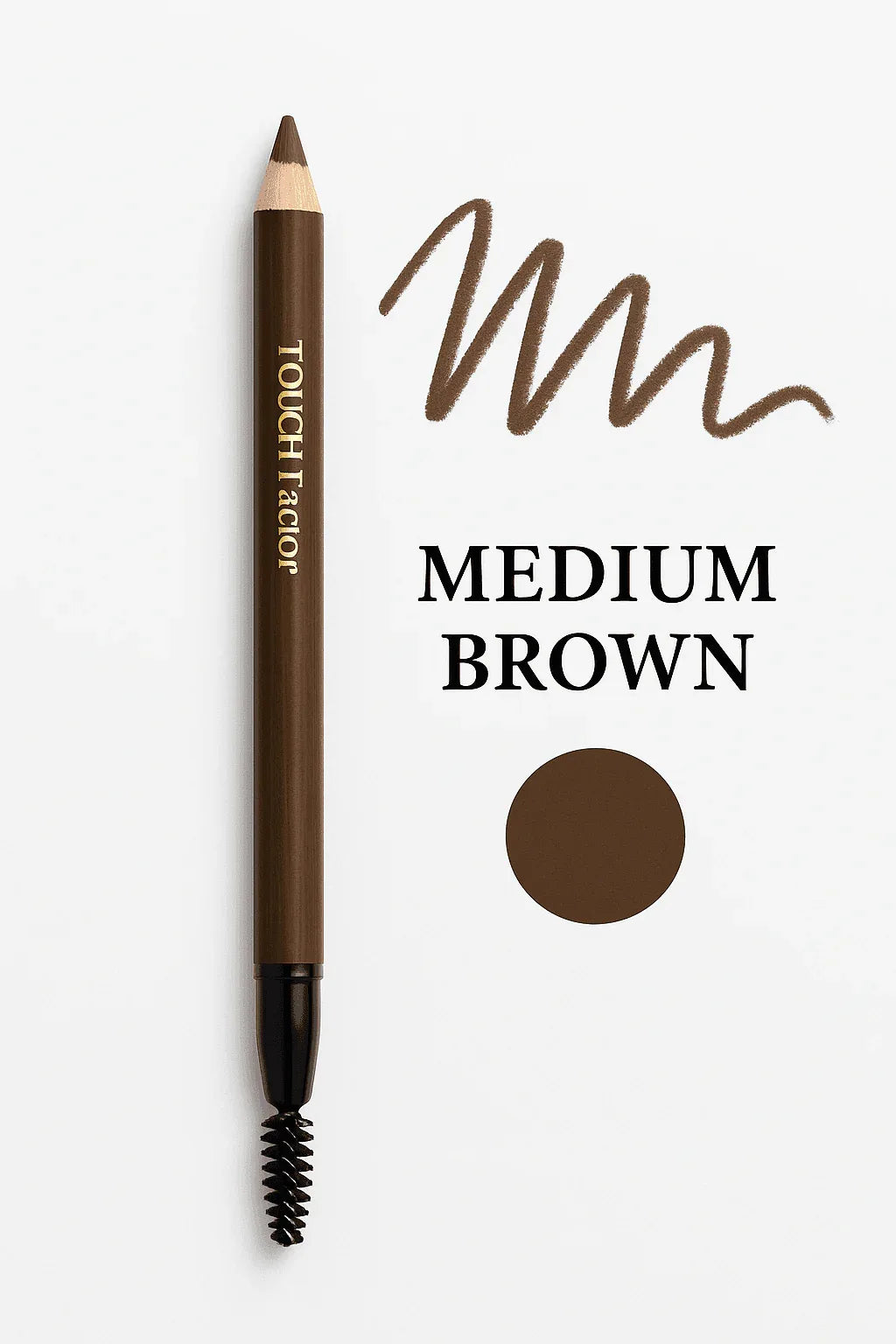 Touch Factor Eyebrow Wooden Pencil - 4 Shades Available - Eye Makeup - Touch Factor -- United Arab Emirates -- Pinky Cosmetics