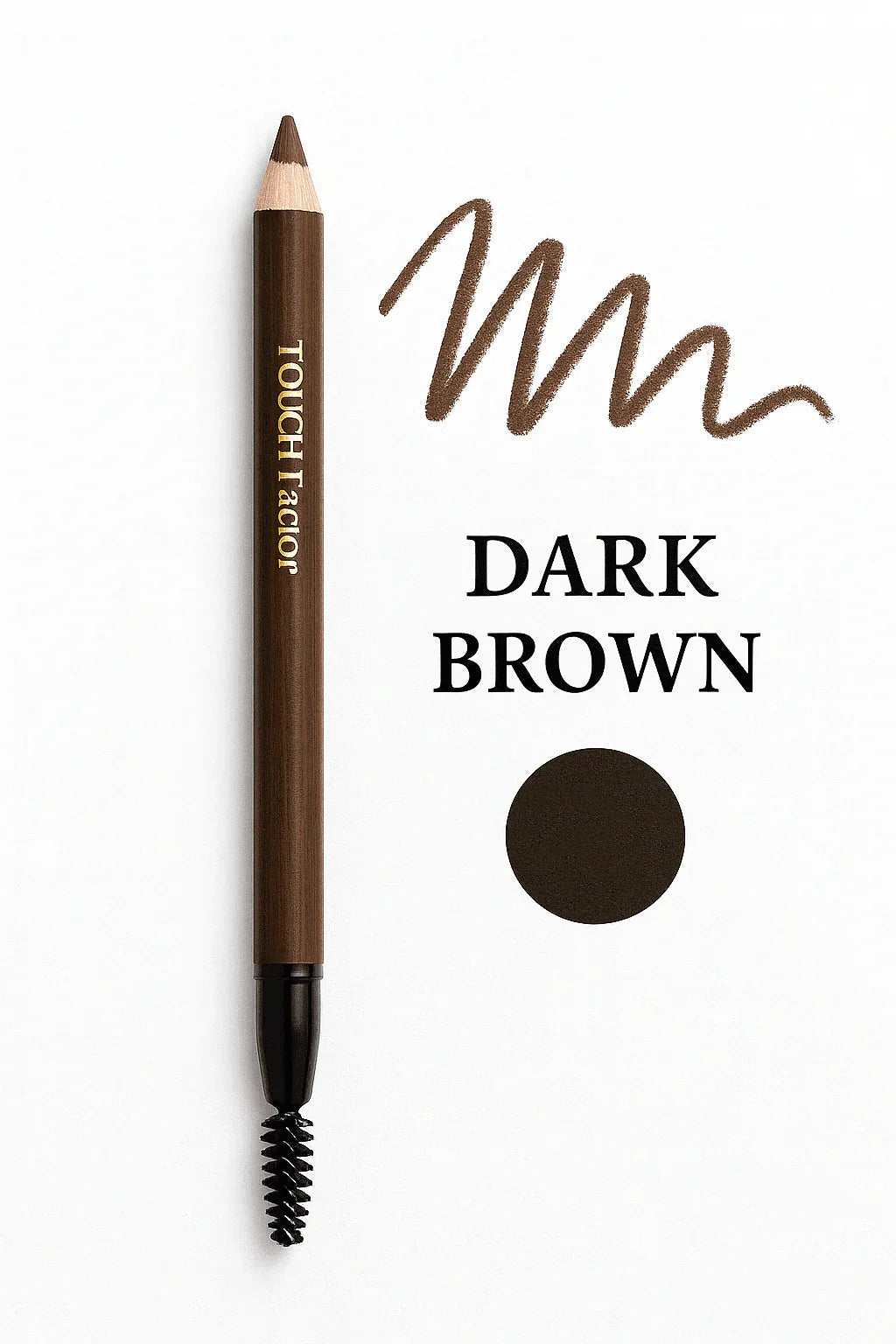 Touch Factor Eyebrow Wooden Pencil - 4 Shades Available - Eye Makeup - Touch Factor -- United Arab Emirates -- Pinky Cosmetics