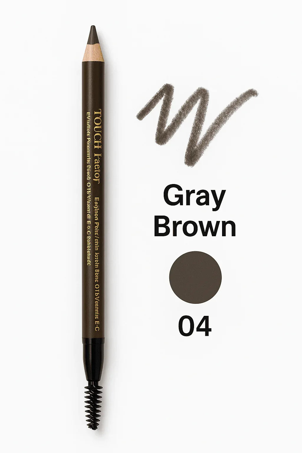 Touch Factor Eyebrow Wooden Pencil - 4 Shades Available - Eye Makeup - Touch Factor -- United Arab Emirates -- Pinky Cosmetics