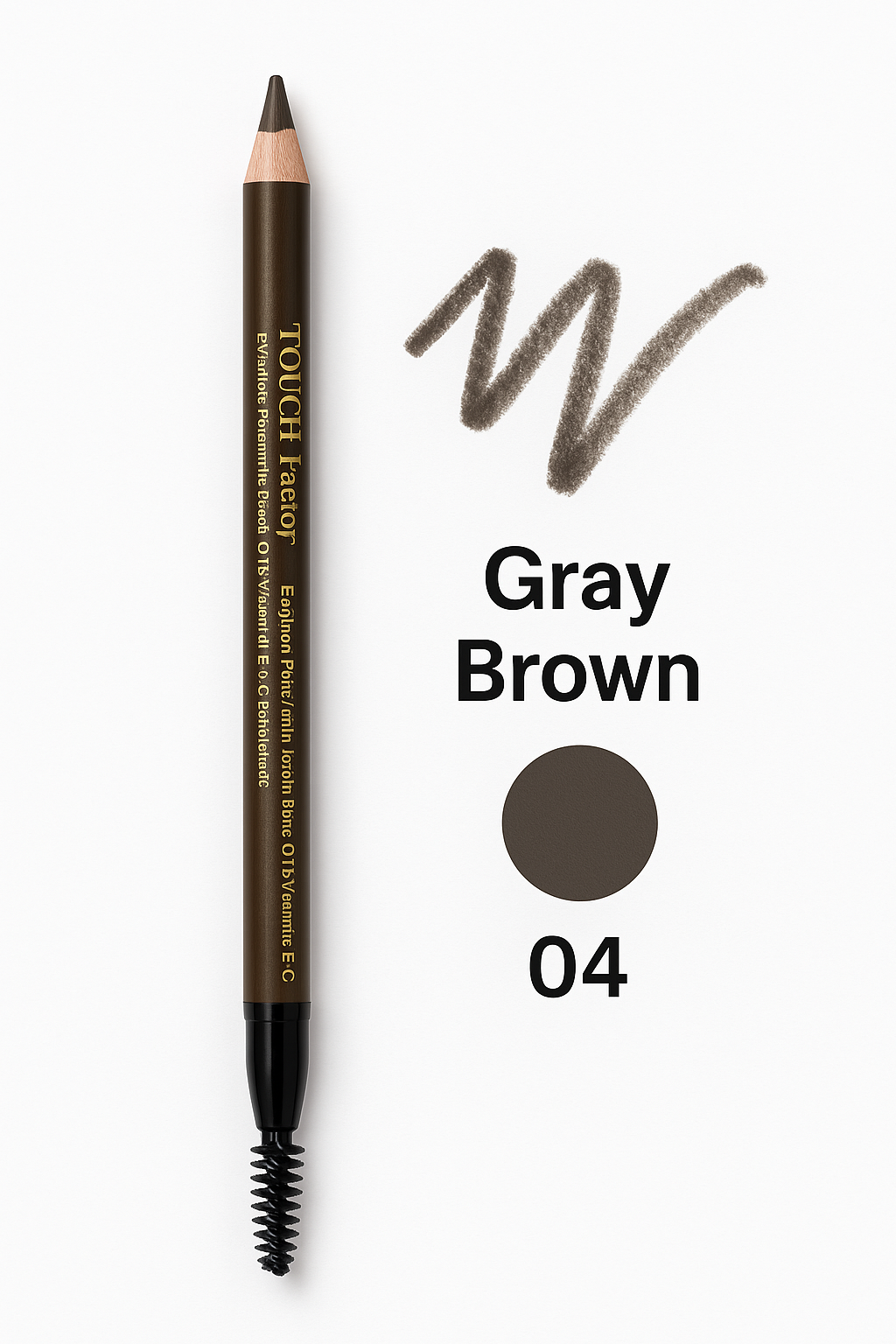 Touch Factor Eyebrow Wooden Pencil - 4 Shades Available