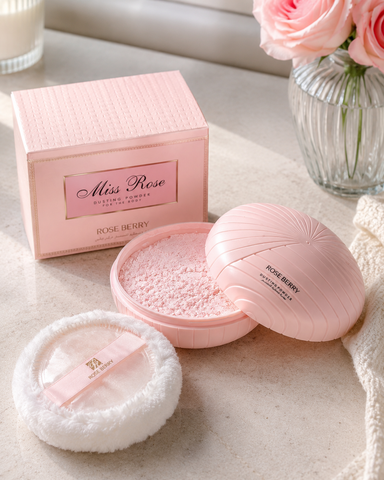 Rose Berry Miss Rose Body Powder - Miss Dior Scent Rose Berry Body Powder  Pinky Cosmetics