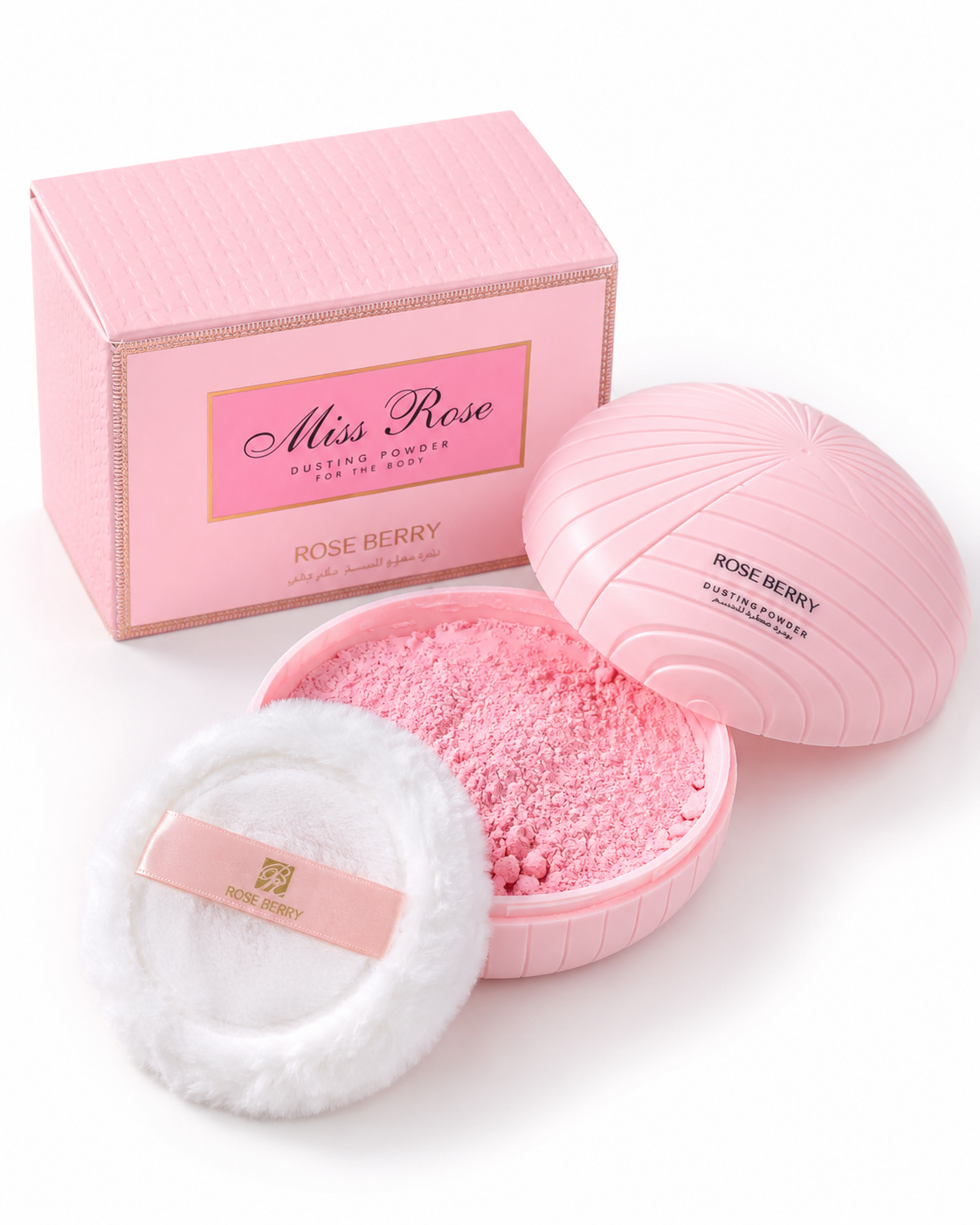 Rose Berry Miss Rose Body Powder - Miss Dior Scent Rose Berry Body Powder  Pinky Cosmetics