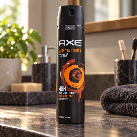 AXE Dark Temptation Body Spray – Dark Chocolate, 48H AXE Deodorant Body Spray  Pinky Cosmetics