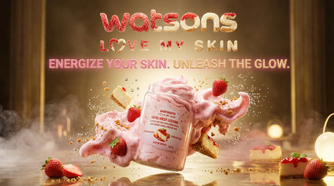 Strawberry Cheesecake Foam Lotion - Watsons Soft Skin - Body Lotion - Watsons -- United Arab Emirates -- Pinky Cosmetics