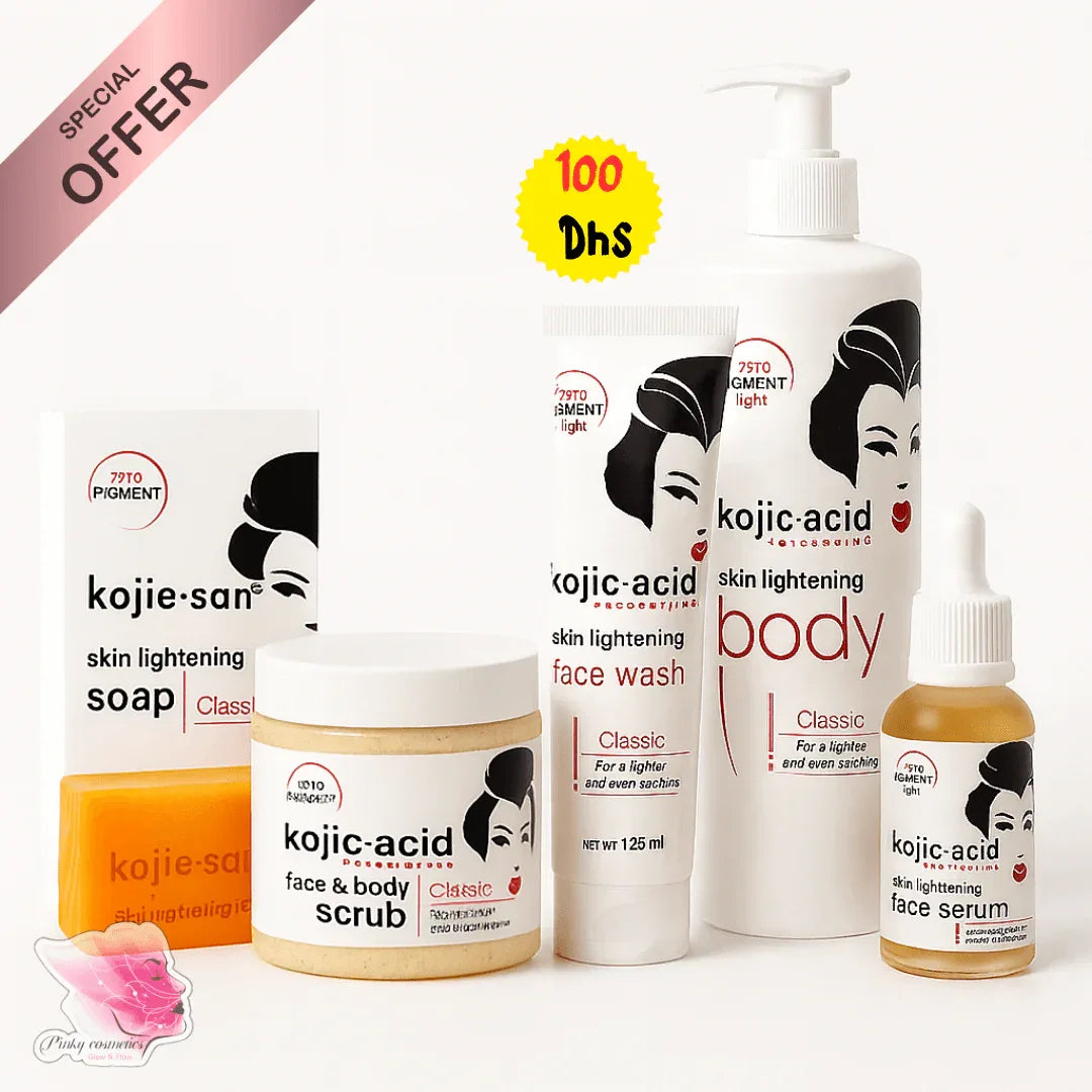 Kojie-san Skin Lightening Complete Care Kit - offer set - Kojie-san -- United Arab Emirates -- Pinky Cosmetics
