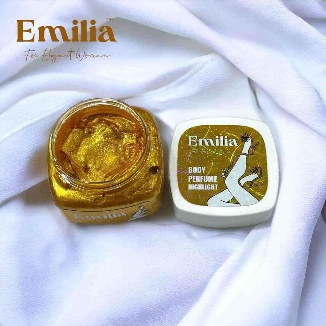 Emilia High Light Body Perfume for Radiant Elegance - - Pinky Cosmetics -- United Arab Emirates -- Pinky Cosmetics