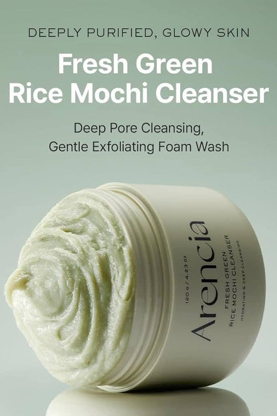 Arencia Fresh Green Rice Mochi Cleanser - Hydrating & Deep Pore Care Arencia Face Cleanser  Pinky Cosmetics