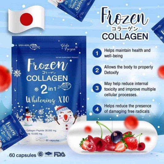 Frozen Collagen Glutathione x10 Younger for Whitening Lightening Skin - - Pinky Cosmetics -- United Arab Emirates -- Pinky Cosmetics