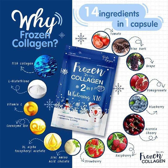 Frozen Collagen Glutathione x10 Younger for Whitening Lightening Skin - Pinky Cosmetics