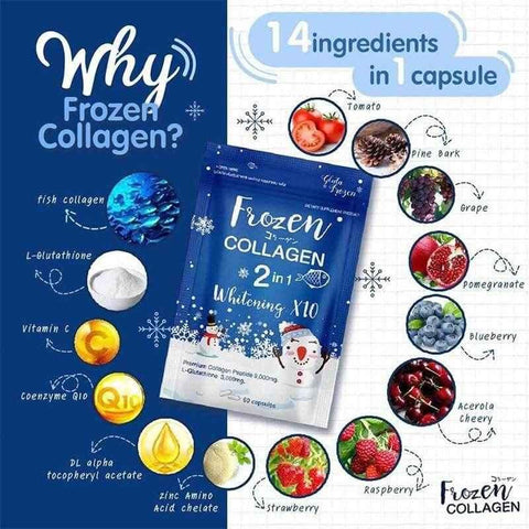 Frozen Collagen Glutathione x10 Younger for Whitening Lightening Skin - - Pinky Cosmetics -- United Arab Emirates -- Pinky Cosmetics