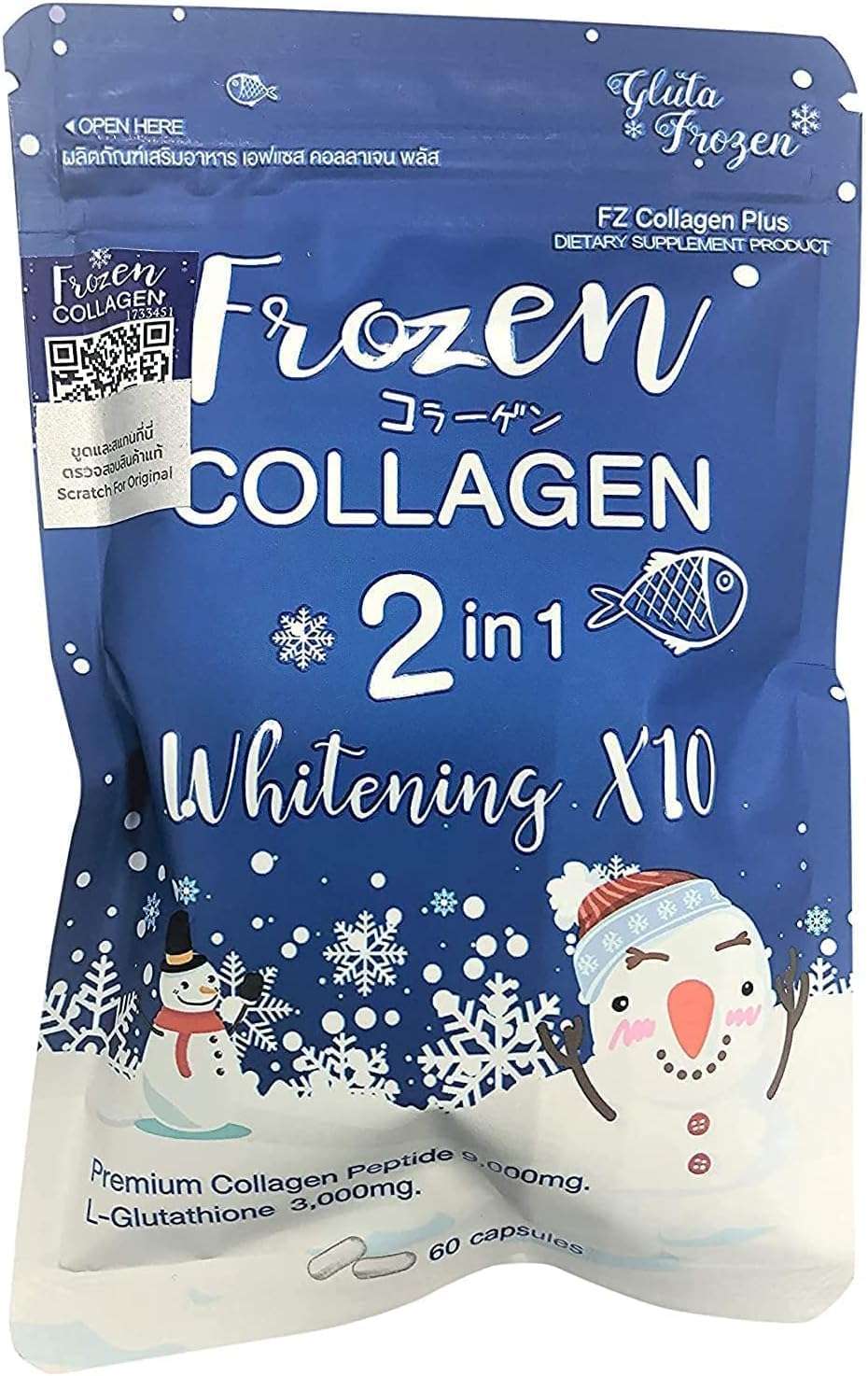 Frozen Collagen Glutathione x10 Younger for Whitening Lightening Skin - Pinky Cosmetics