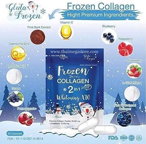 Frozen Collagen Glutathione x10 Younger for Whitening Lightening Skin - Pinky Cosmetics