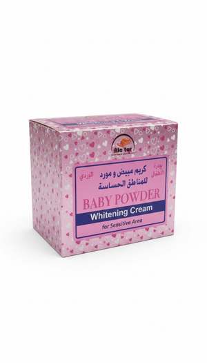 Baby Powder Whitening Cream - Gentle Sensitive Area Care Ala Tar Whitening Cream  Pinky Cosmetics