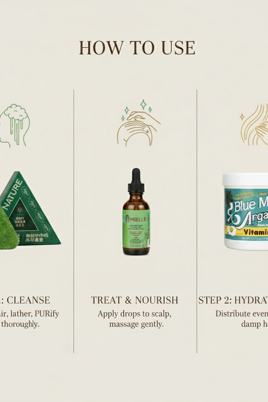 Hair Growth Treatment Bundle - Ultimate Strengthening Trio Pinky Cosmetics offer set  Pinky Cosmetics