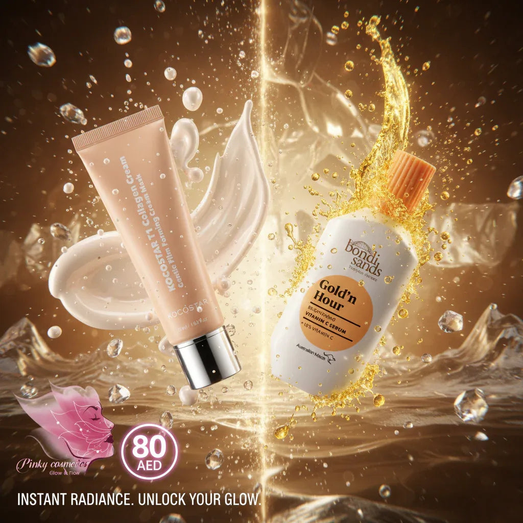 BS Vitamin C Serum & Kocostar Collagen Mask Bundle - offer set - Pinky Cosmetics -- United Arab Emirates -- Pinky Cosmetics