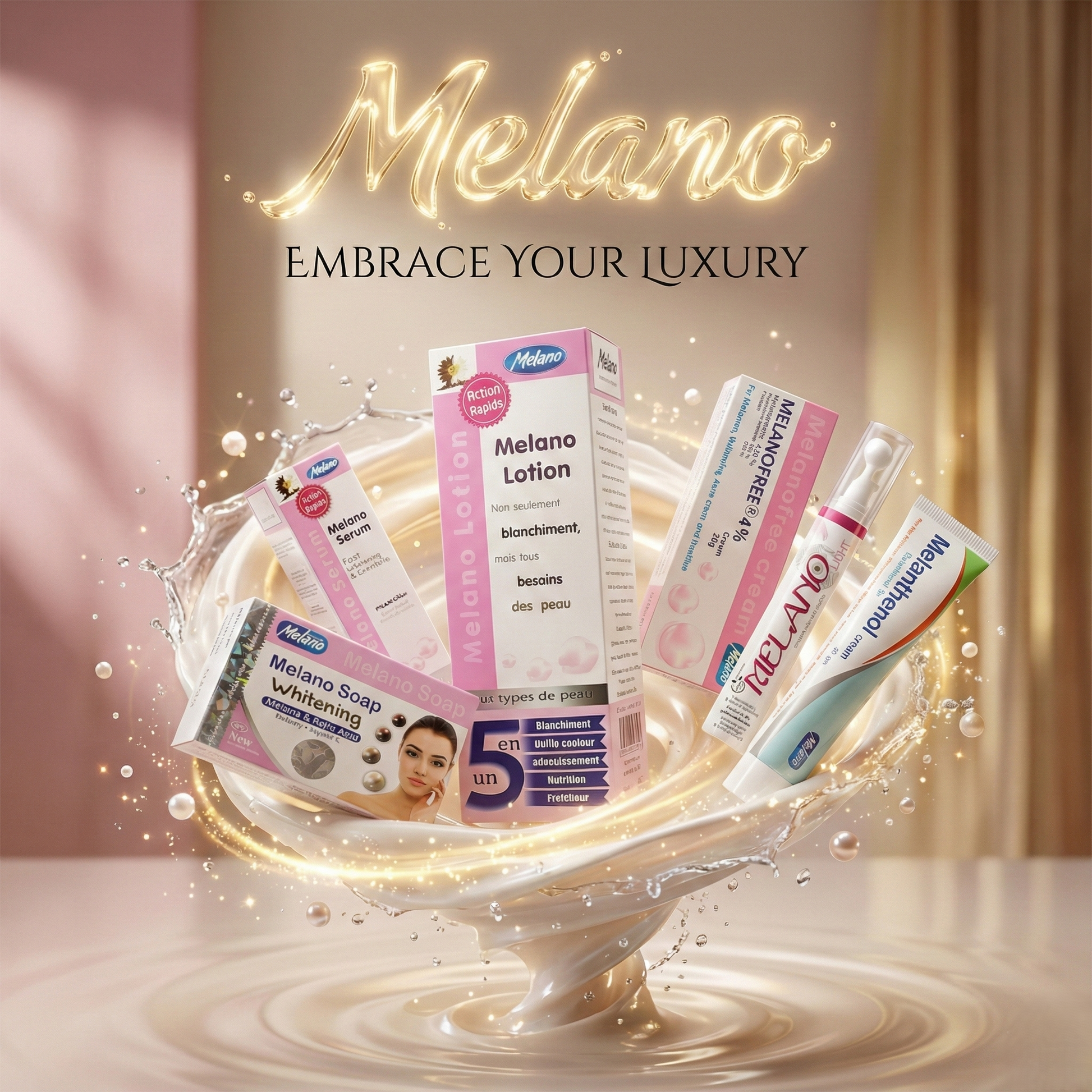 Melano Whitening Skincare Set – Brighten & Even Tone