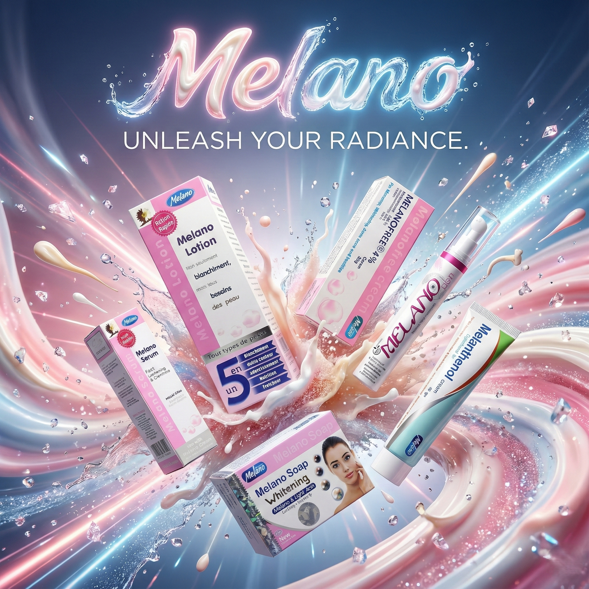 Melano Whitening Skincare Set – Brighten & Even Tone