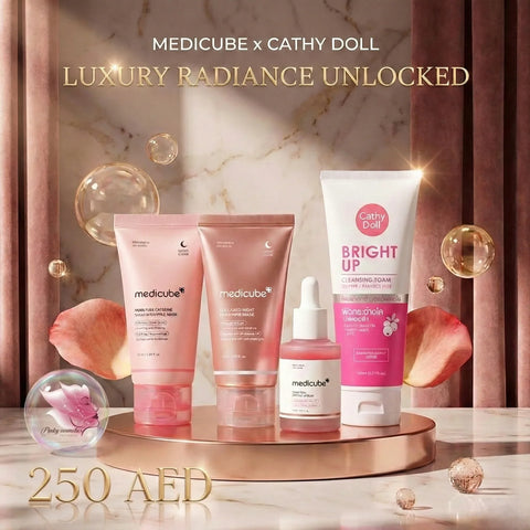 Buy medicube skincare bundle- Medicube Night Care & Cathy Doll Bright Up Set | مجموعة العناية بالبشرة الكورية - offer set - Medicube & Cathy Doll -- United Arab Emirates -- Pinky Cosmetics