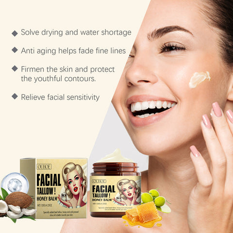 OUHOE Facial Tallow Honey Balm - Deep Nourish & Hydrate OUHOE Face Balm  Pinky Cosmetics