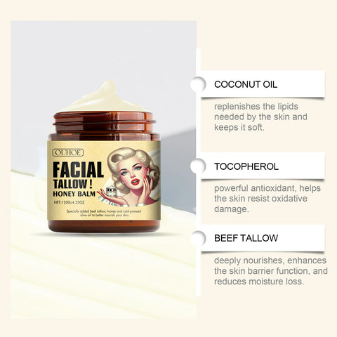 OUHOE Facial Tallow Honey Balm - Deep Nourish & Hydrate OUHOE Face Balm  Pinky Cosmetics