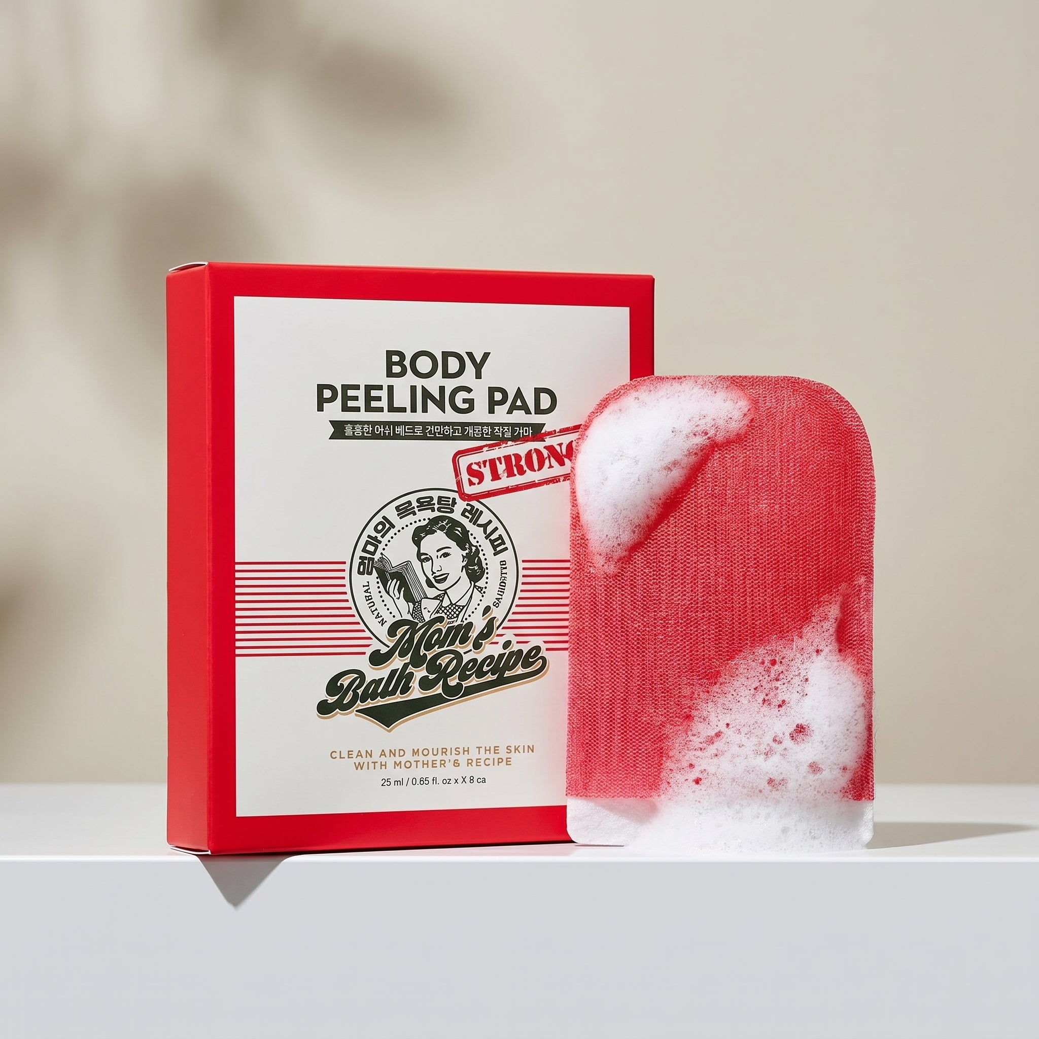 Strong Body Peeling Pad - Mom's Bath Recipe Intensive Exfoliation Mom's Bath Recipe Body Scrub  Pinky Cosmetics