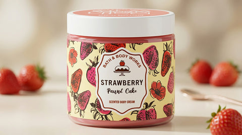 Strawberry Pound Cake Body Cream - Bath & Body Works Bath & Body Works Body Cream  Pinky Cosmetics