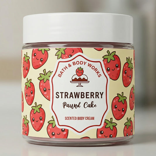Strawberry Pound Cake Body Cream - Bath & Body Works Bath & Body Works Body Cream  Pinky Cosmetics