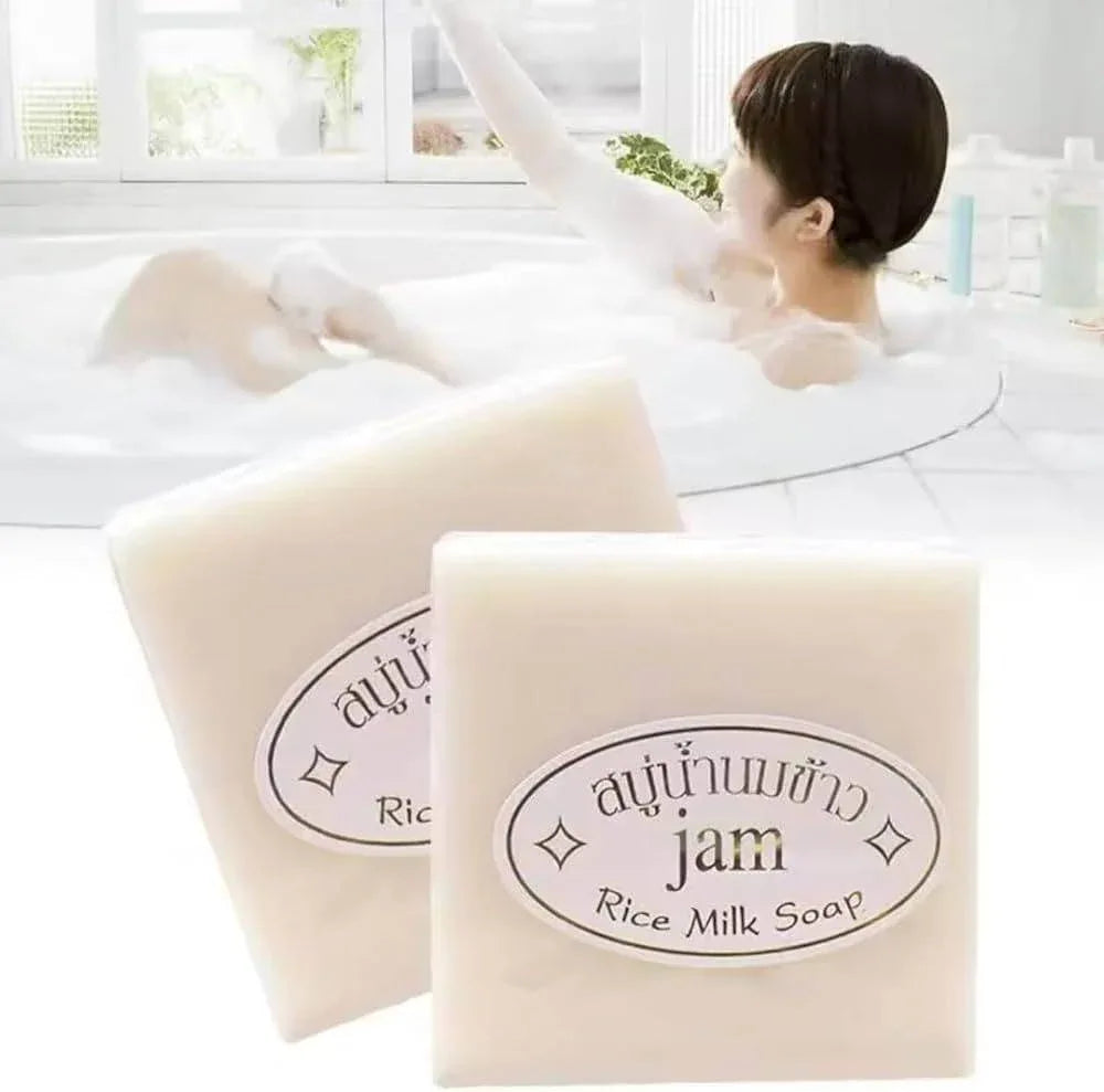 Jam Rice Milk Soap – Natural Skin Brightening & Moisturizing Bar - Natural Soap / Handmade Soap - Jam -- United Arab Emirates -- Pinky Cosmetics