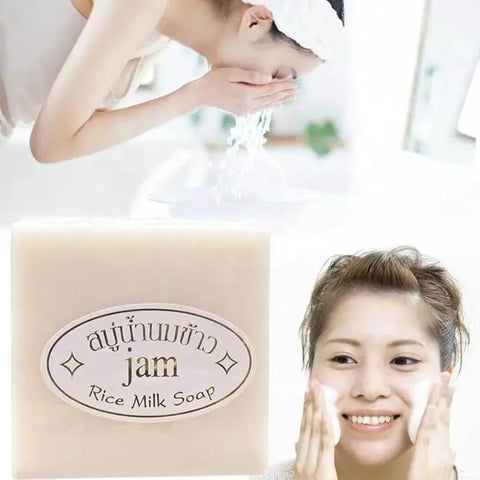 Jam Rice Milk Soap – Natural Skin Brightening & Moisturizing Bar - Natural Soap / Handmade Soap - Jam -- United Arab Emirates -- Pinky Cosmetics
