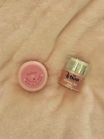 Rehan Whitening Set – Face Cream + Body Lotion - Skin Care Set - Pinky Cosmetics -- United Arab Emirates -- Pinky Cosmetics
