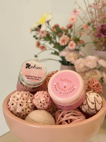 Rehan Whitening Set – Face Cream + Body Lotion - Skin Care Set - Pinky Cosmetics -- United Arab Emirates -- Pinky Cosmetics