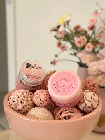 Rehan Whitening Set – Face Cream + Body Lotion - Skin Care Set - Pinky Cosmetics -- United Arab Emirates -- Pinky Cosmetics