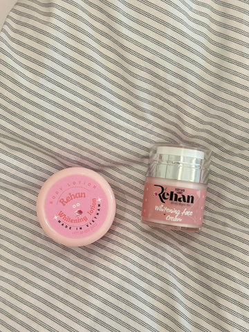 Rehan Whitening Set – Face Cream + Body Lotion - Skin Care Set - Pinky Cosmetics -- United Arab Emirates -- Pinky Cosmetics