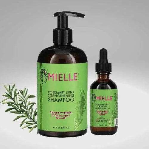 Mielle Rosemary Mint Hair Care Set – 4-in-1 Strengthening & Nourishing Formula - - Pinky Cosmetics -- United Arab Emirates -- Pinky Cosmetics