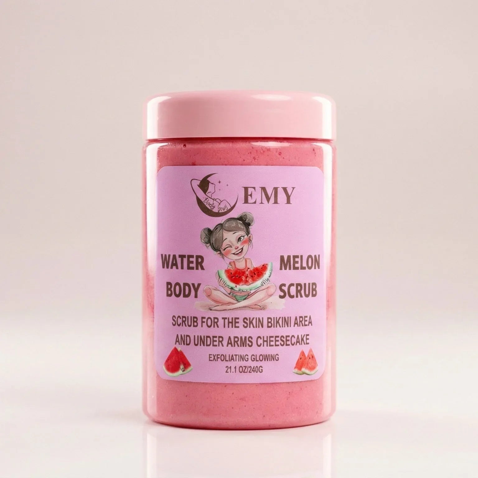 Watermelon Body Scrub - EMY Exfoliating Glow - Body Scrub - EMY -- United Arab Emirates -- Pinky Cosmetics