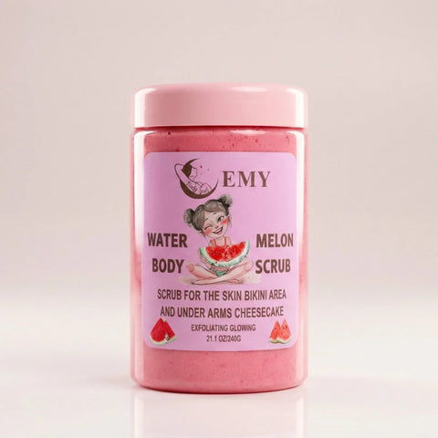 Watermelon Body Scrub - EMY Exfoliating Glow - Body Scrub - EMY -- United Arab Emirates -- Pinky Cosmetics