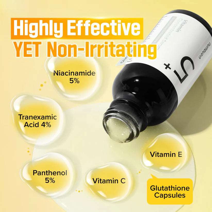 Pinky Cosmetics - Numbuzin No.5+ Vitamin Concentrated Brightening Serum 50 ml -  - #key_feature# - #target_keyword#